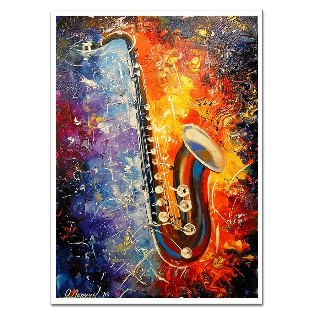 

Canvas Print Saxophone Poster Decorative Picture Modern Wall Art Paintings Home Decor No Frame