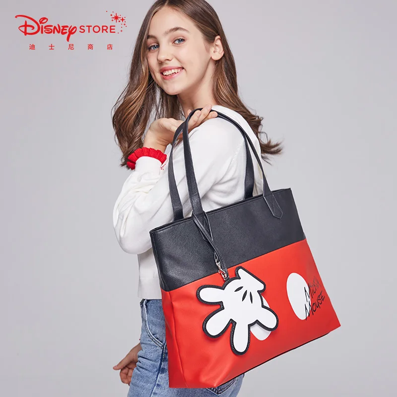 Disney Mickey Mouse Cartoon Bag Large Capacity Backpack Women Shouder Bag Girl Handbag Festival Gifts