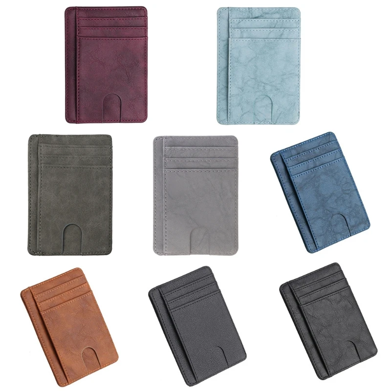 

Slim RFID Blocking Leather Wallet Credit ID Card Holder Purse Money Case for Men Women Drop shipping