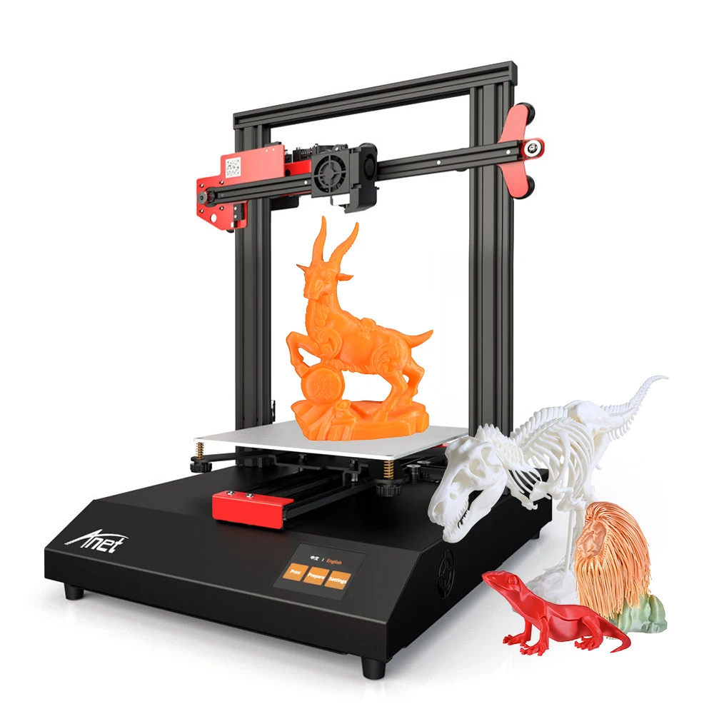 3d принтер Anet ET4 с 2,8 дюймовым цветной сенсорный экран, печать на выходе из строя/Обнаружение ниток/автоматическое выравнивание