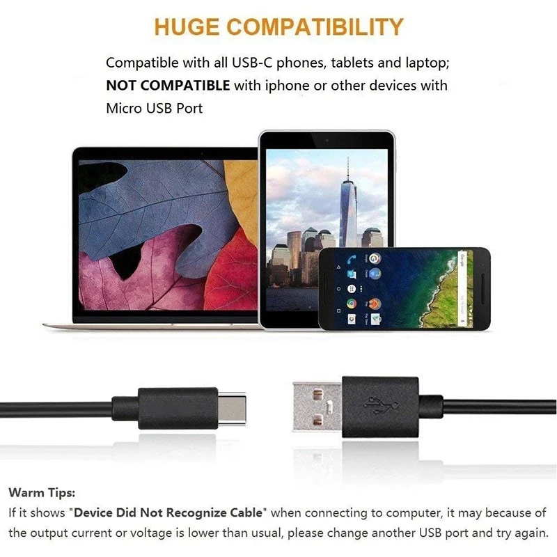 Спиральный Кабель USB Type-C 1 м 3 для Samsung S10 S9 S8 быстрая зарядка | Мобильные телефоны и