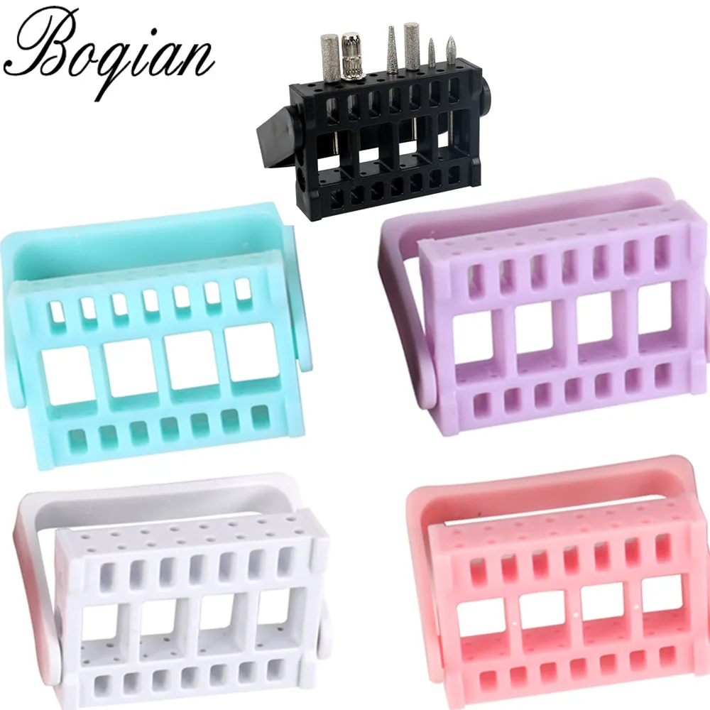 BQAN коробка для размещения инструментов ногтей полировальная головка подставка