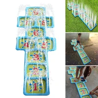 courtyard number children pool summer hopscotch outdoor game mat inflatable toy fun sprinkler accessories playing water splash