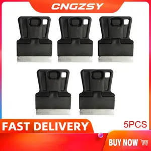 5 шт. черный мини-бритвенный скребок 5*4 см для удаления наклеек пленка для удаления клея машина для уборки дома пола Мобильная очистка экрана 5E18