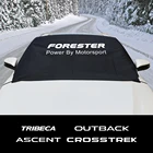 Чехлы на лобовое стекло автомобиля ветрозащитные, защита от снега для Subaru Forester Ascent BRZ Crosstrek необходимая наследие Levorg Outback Tribeca WRX XV