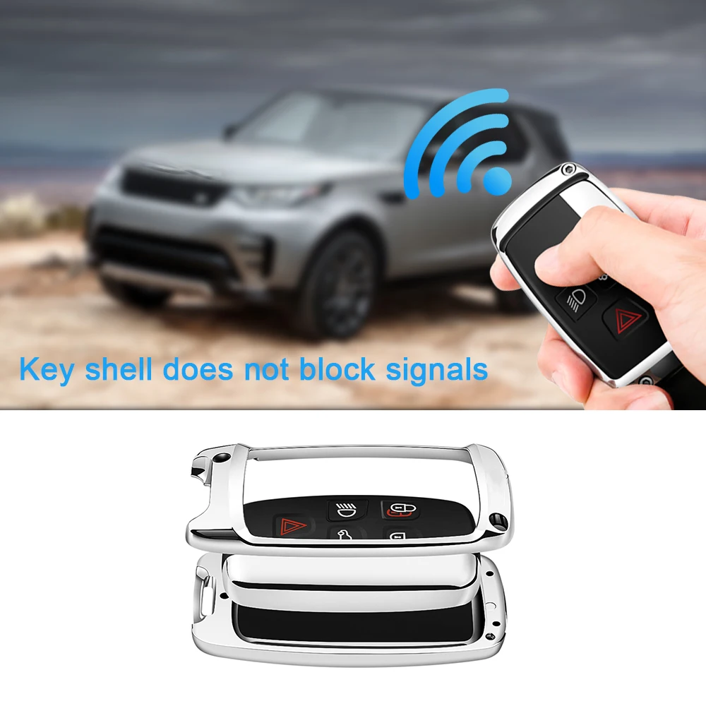 Чехол для автомобильного ключа Land Rover Discovery Sport LR4 5 Range Evoque Vogue Velar Jaguar shell cap fob пульт