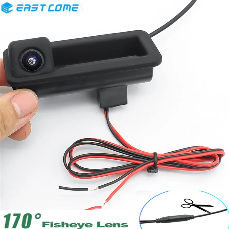 

Автомобильная камера заднего вида с ручкой багажника 1080P HD, камера заднего вида для Land Rover Range Rover Freelander 2Ford Focus 2C 3C Sedan ForMondeo