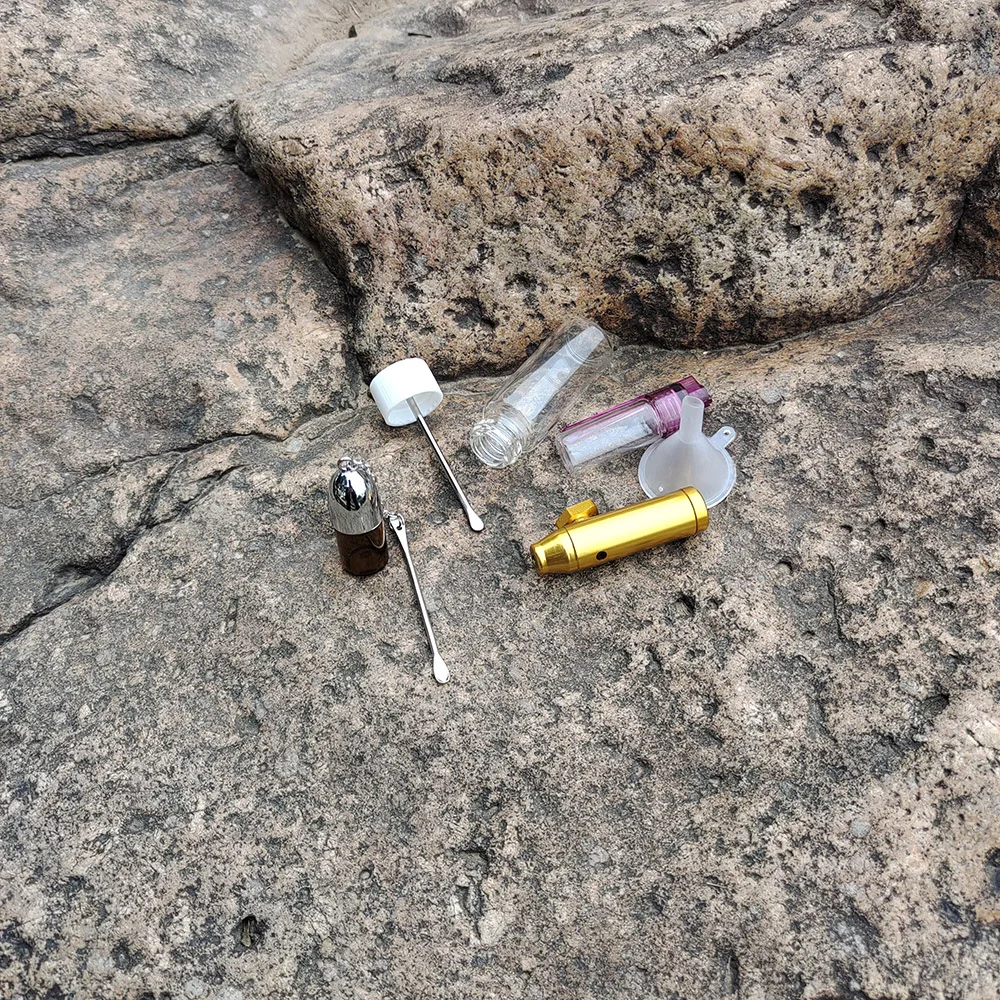 Богатая собака 1 Набор 4 табак пули бутылка с ложкой внутри микро Воронка трубка