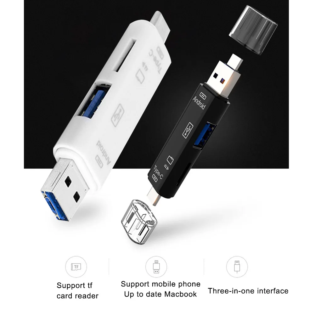 

USB 3,1 Type-c кардридер интерфейс TF адаптер преобразователь TF карта высокоскоростной OTG ридер