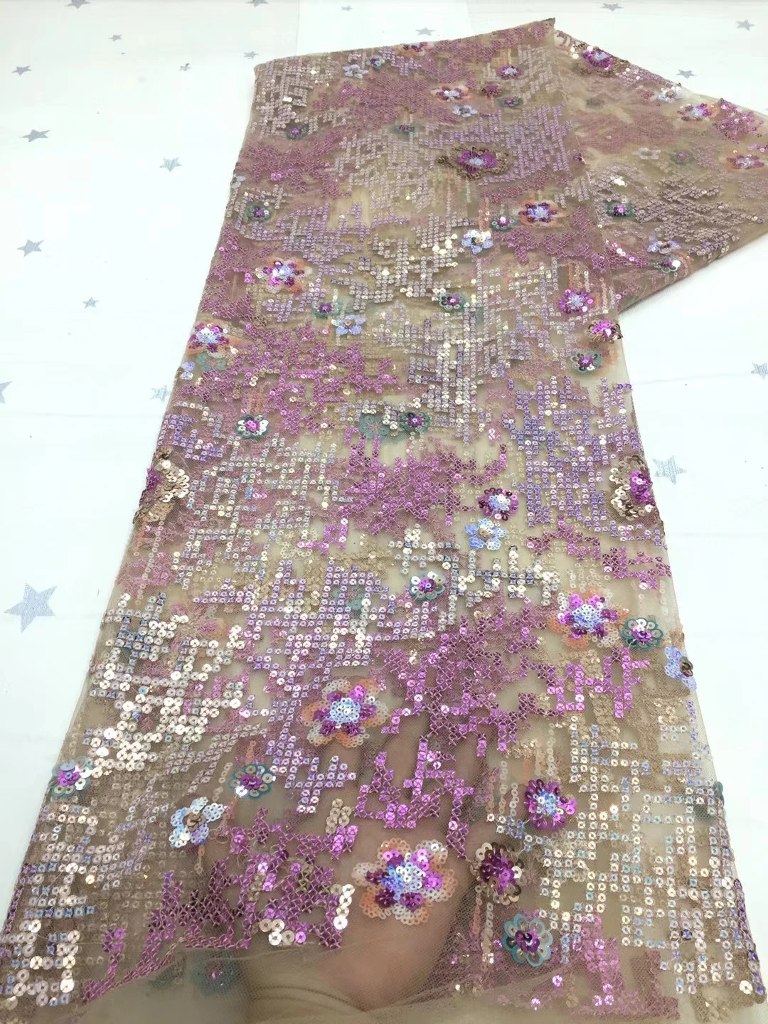 

Кружевная ткань ручной работы с блестками, свадебная вышивка, элегантный Африканский нигерийский стиль новейшего дизайна высокого класса