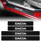 Защитная пластина порога автомобиля, 4 шт., защитная наклейка из углеродного волокна для Renault, Dacia, Duster, Logan, Sandero, Lodgy, MCV, Stepway