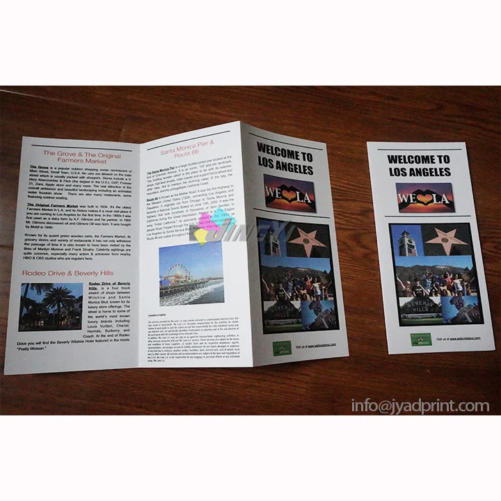 A4 листовка Z Fold печать брошюр художественная бумага складные листовки рекламные