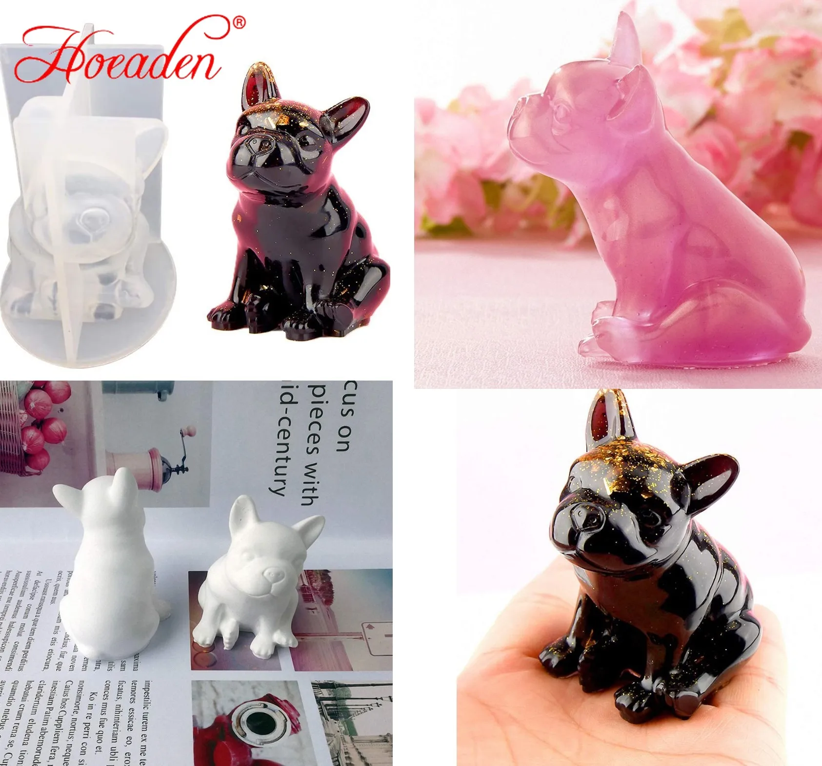 

1 шт., 3D силиконовая форма в виде французского бульдога