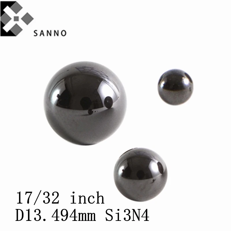 10 шт./упак. 17/32 дюйма D13.494mm Si3N4 керамические подшипники из нитрида кремния