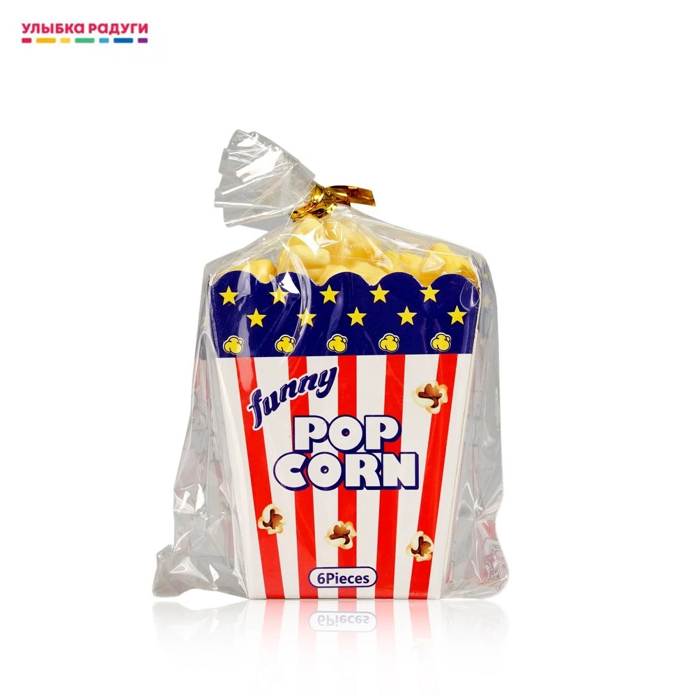 Set of erases &quotPop Corn" 6pcs Eraser School Supplies Office | Канцтовары для офиса и дома