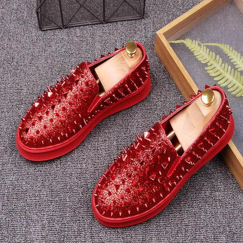 Роскошные дизайнерские новые мужские блестящие повседневные Лоферы без