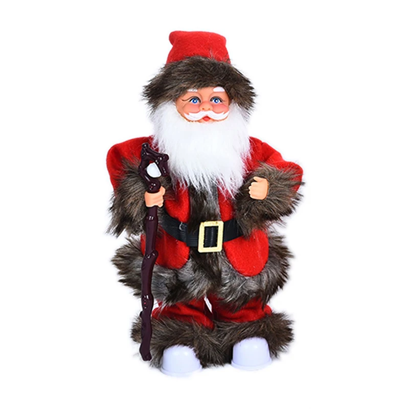 Электрическая кукла Санта-Клаус с музыкой функцией качелей рождественскими