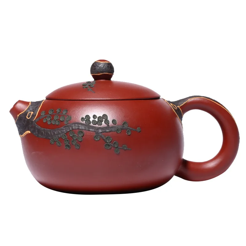 

Yixing raw ore Dahongpao Xishi pot production area flower tea pot tea set