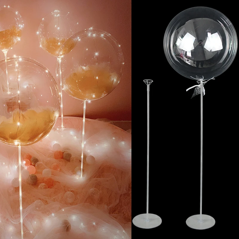 1 комплект 70 см подставка для воздушных шаров с прозрачными шариками Bobo и
