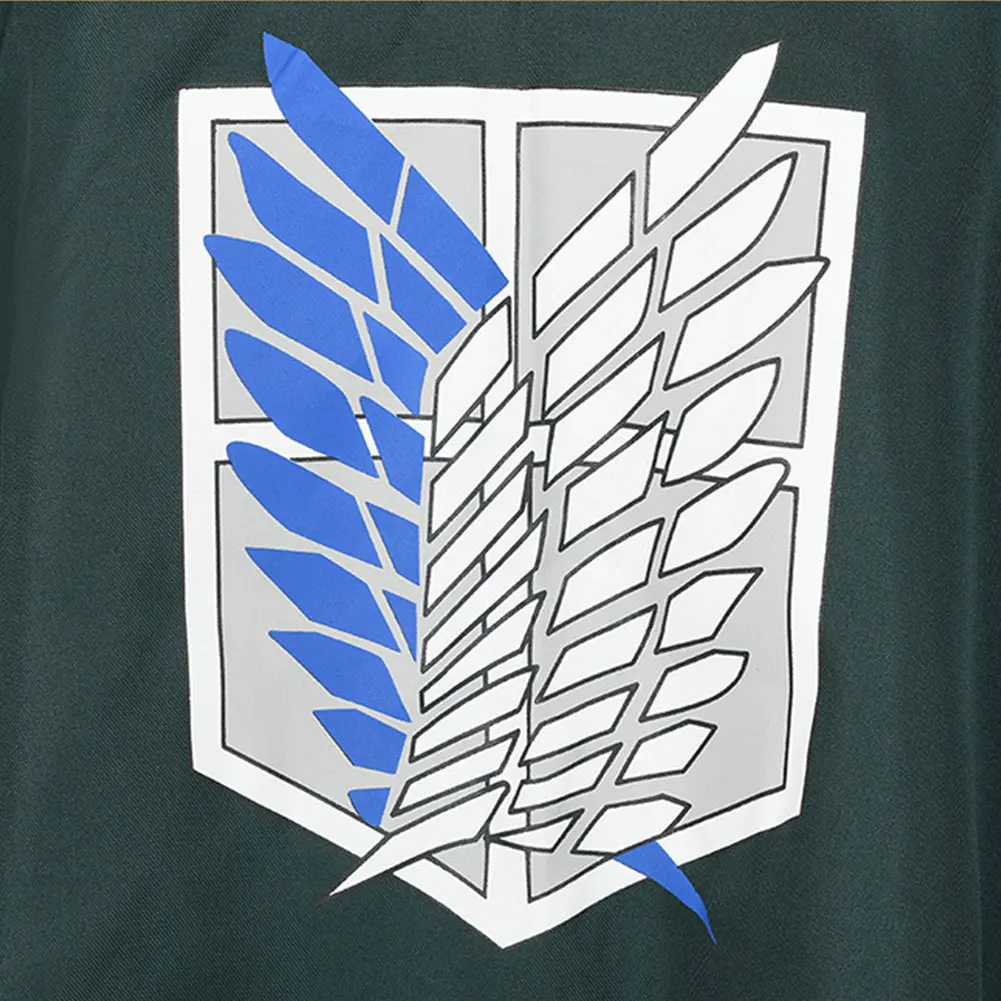 Зеленая накидка Эрена йера из аниме атака на Титанов костюм для солдат спецназ