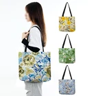 Женская сумка для покупок с цветочным принтом