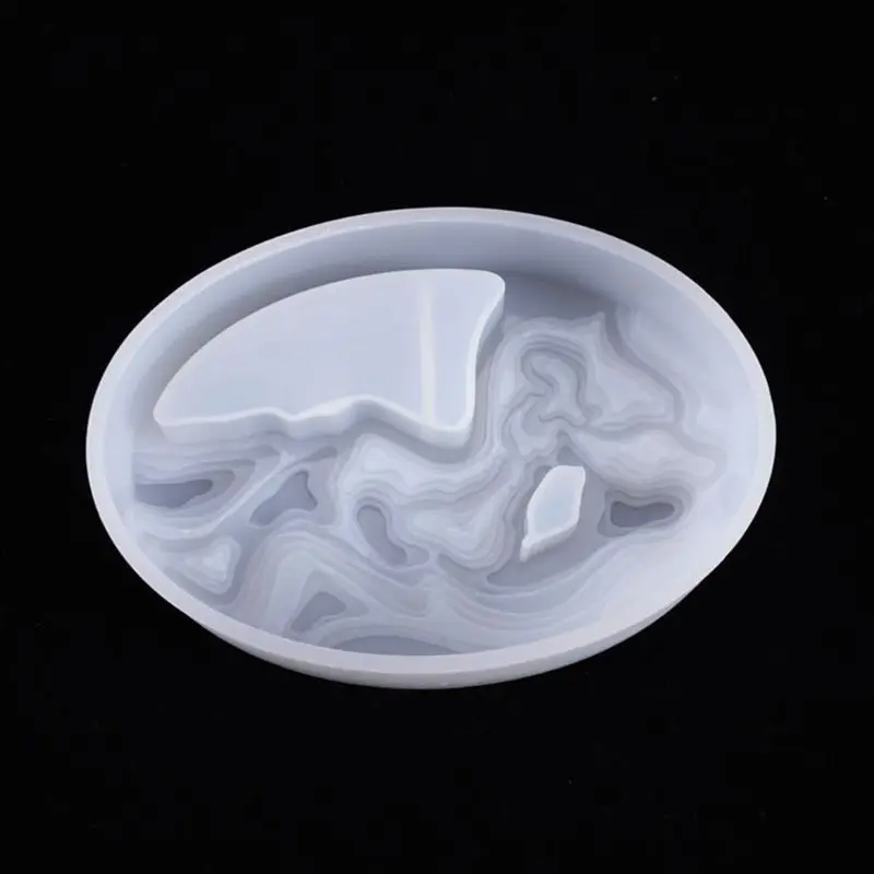 

Crystal Epoxy Resin Mold Oval Potted Casting Silicone Mould Handmade DIY Crafts Decorations Making Tools