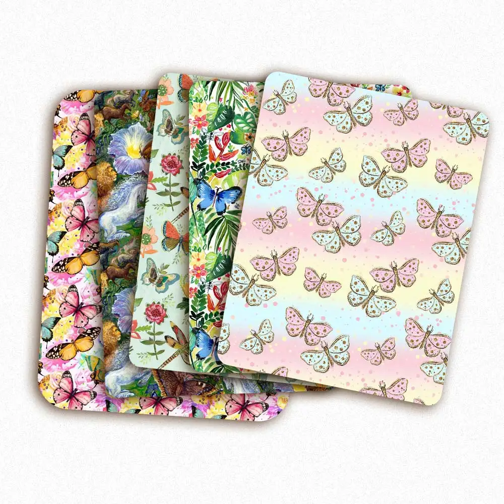 

Polyester Cotton Fabric Sewing Fabrics Cartoon Butterfly Printed Cloth Sheets Clothes Making DIY Crafts Supplies 45*145cm 1pc