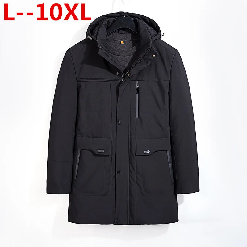 Новая теплая верхняя одежда больших размеров 8XL 7XL 6XL 5XL зимняя куртка для мужчин