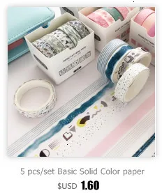 6 шт. милый котенок васи лента Kawaii скрапбук DIY простая розовая декоративная клейкая лента школьные канцелярские принадлежности поддержка Bullet Journal