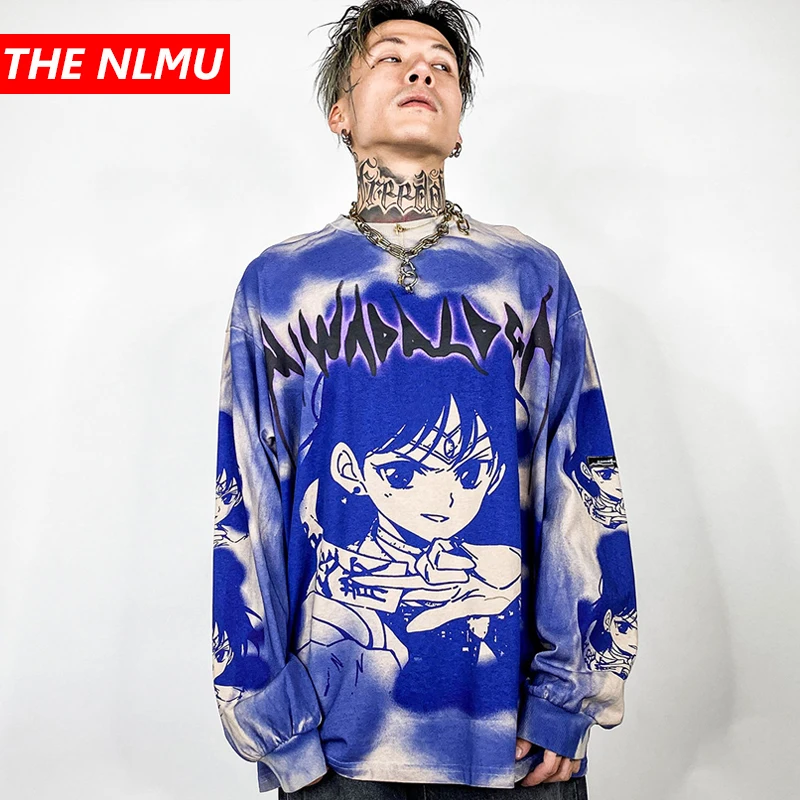 Мультфильмы Краски принт граффити футболки с длинным рукавом для девочек 2020