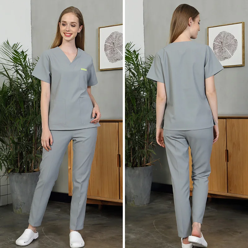 Скрабы медицинская униформа для женщин медсестра равномерной салон красоты
