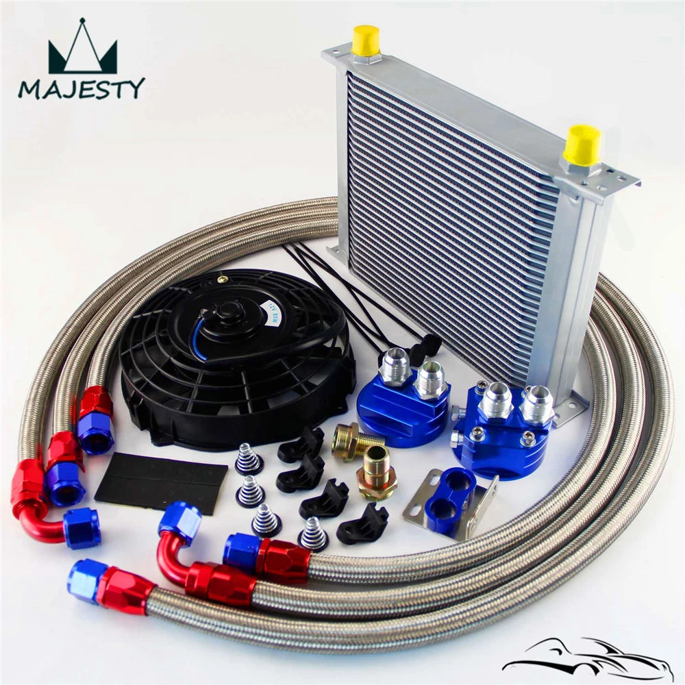 Универсальный комплект масляного радиатора коробки передач двигателя 30 рядов 10AN