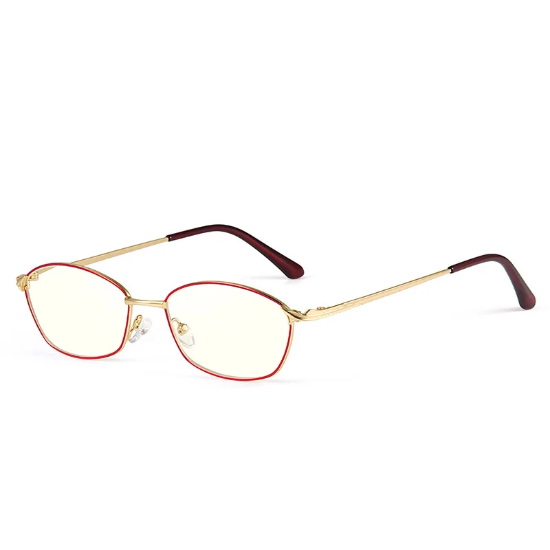 

Anti Blue Light Reading Glasses Women Luxry Original brand design High Quality Oval Metal Frame Eyeglasses +1.0 1.5 2.0 2.5 3.0