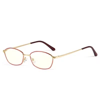 anti blue light reading glasses women luxry original brand design high quality oval metal frame eyeglasses 1 0 1 5 2 0 2 5 3 0
