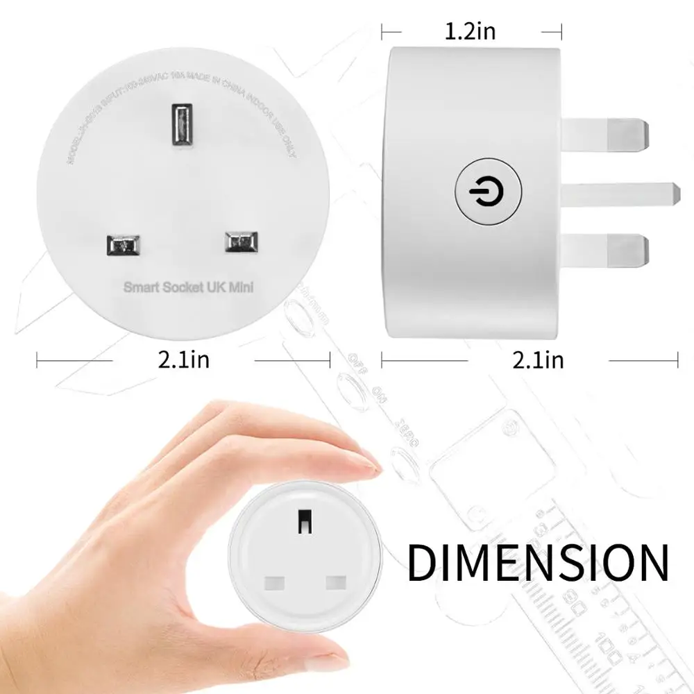 Умный пульт дистанционного управления с Wi-Fi вилка стандарта Великобритании