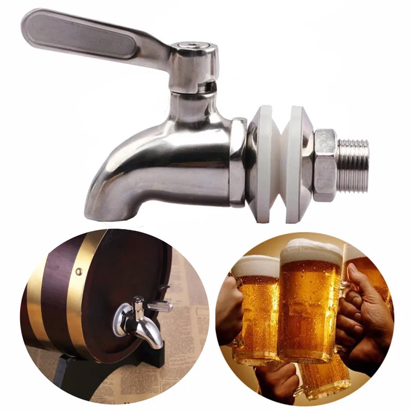 

Stainless Steel Water dispenser Faucet Tap Draft Beer Faucet for Home Brew Fermenter Wine Draft Beer Juice Dispenser Drink