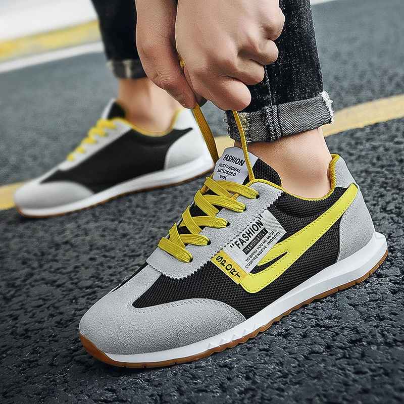 

Shoes men's sports shoes light fashion casual shoes men's vulcanized walking sports shoes anti slip wear-resistant flat shoes