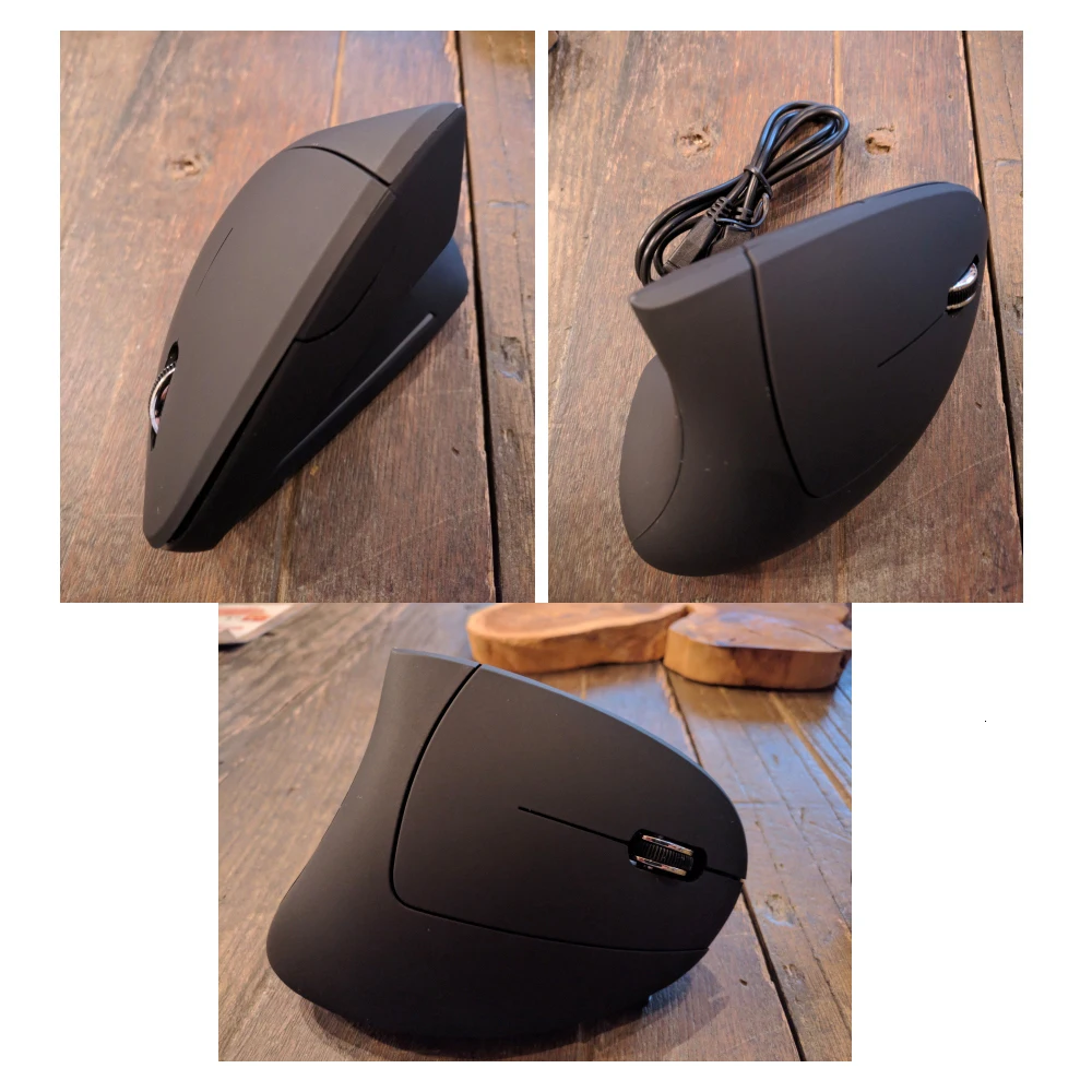 CHYI, беспроводная мышь 5th Gen, вертикальная мышь, эргономичная, микро USB, перезаряжаемая, для заживления запястья, мыши, комплект коврика для мыши для компьютера