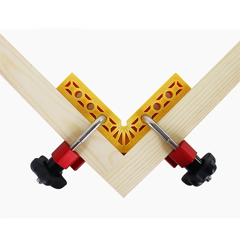 Деревообрабатывающий угол 90 градусов L образные Строительные зажимы под прямым