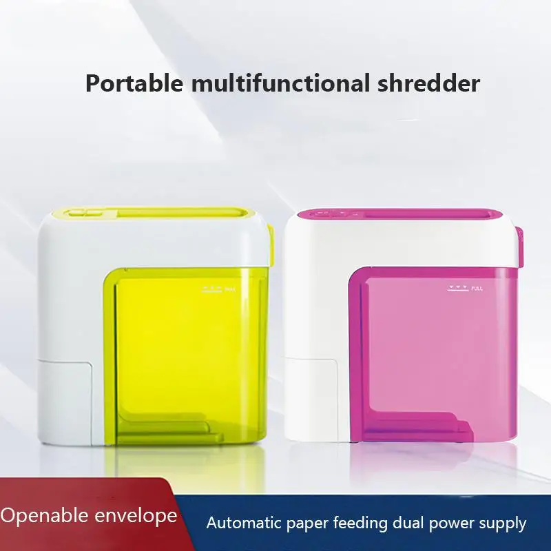 

Paper Shredder Mini Electric Multi-function Office Household Desktop Confidential Document Paper Crusher Portable Letter Opener