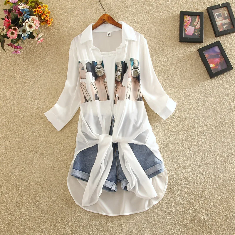 

2020 summer 3 Pieces Set women tank Chiffon print Top + Denim shorts set Female Suit Casual Set Women clothing boho 3 Piece Set