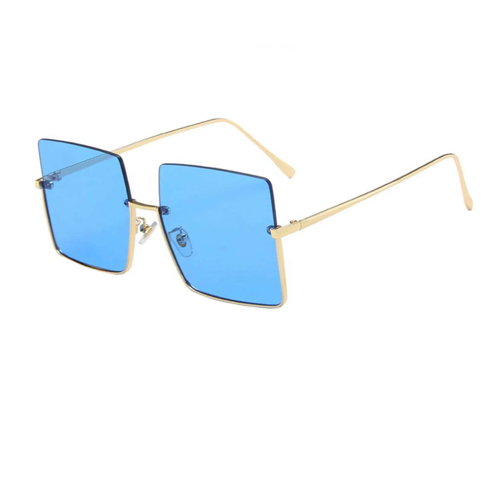 

Men's and women's big frame fashion trend box Sunglasses