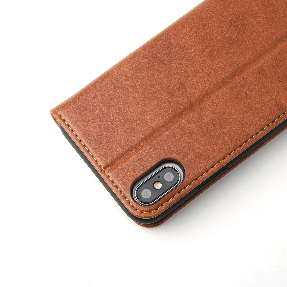 Для iPhone Xs Max XR X 8 7 Plus PU кожаный ударопрочный кошелек с защитой от царапин защитный