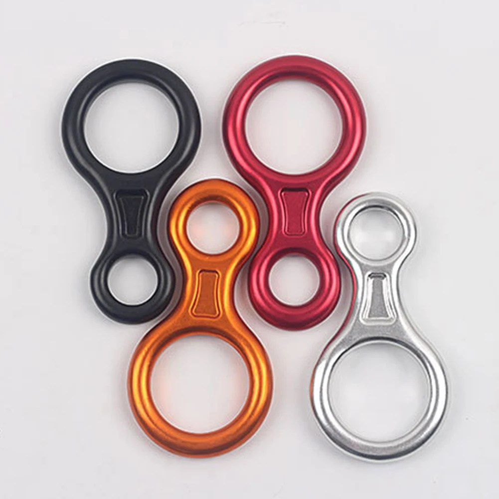 Descender 8 Ring Pull Force Safe Magnalium Outdoor Rock Climbing Slow Descent Device Random Accessories Escape Rope | Спорт и