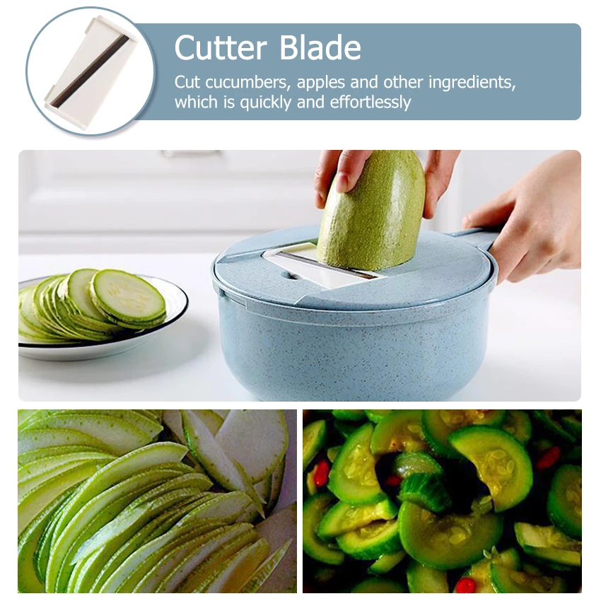 MEMDOO 12 в 1 нож для резки овощей картофеля терка резак измельчитель морков имбирь