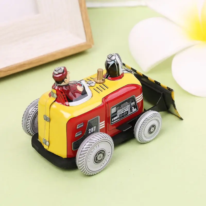 Металлический бульдозер винтажные детские игрушки мемориальная коллекция ретро