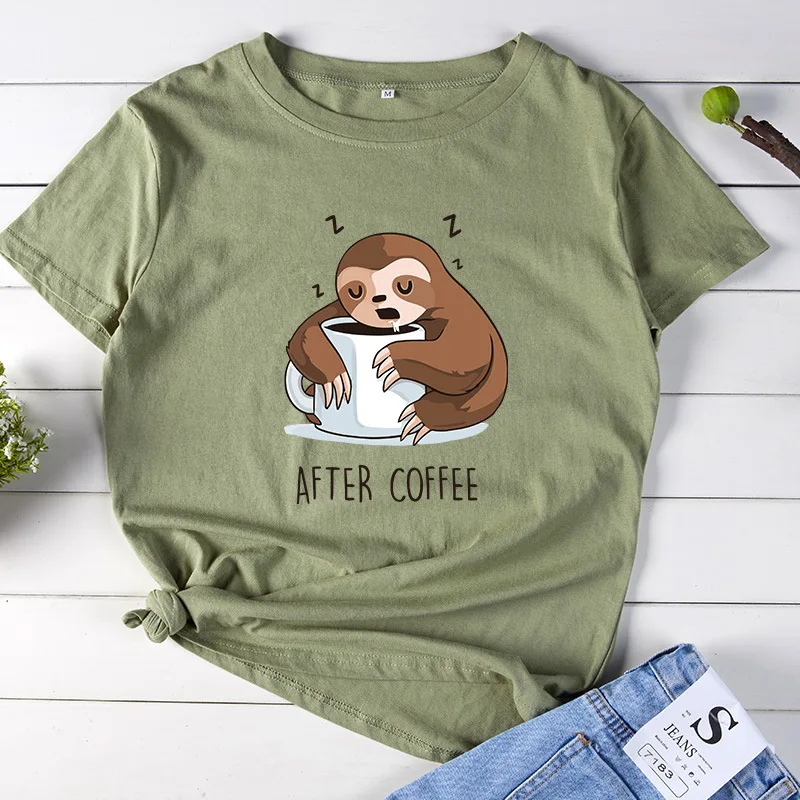 JCGO Летняя женская футболка из хлопка размера плюс 5XL с коротким рукавом Забавный