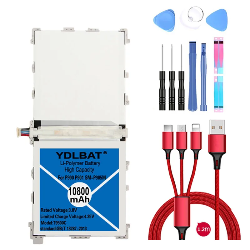 Сменная батарея для samsung Galaxy Note Pro 12 2 SM P900 P901 P905 T9500C T9500E T9500U T9500K + инструменты 10080 мАч