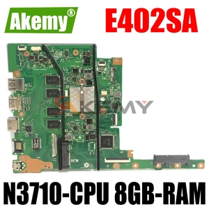 akemy e402sa laptop motherboard for asus e402sa e402s 14 inch original mainboard 8gb ram n3710 cpu free global shipping