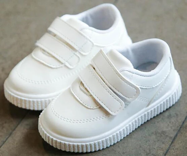 

Kids Sneakers Boys Shoes Girls Trainers Children Leather White Black School Student Pink Casual Flexible Sole Fashion baby